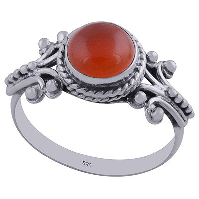 Carnelian 925 Sterling Silver Ring - R3402320-26