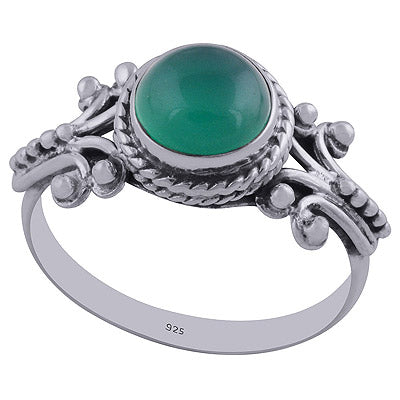 Green Onyx 925 Sterling Silver Ring - R3402320-31