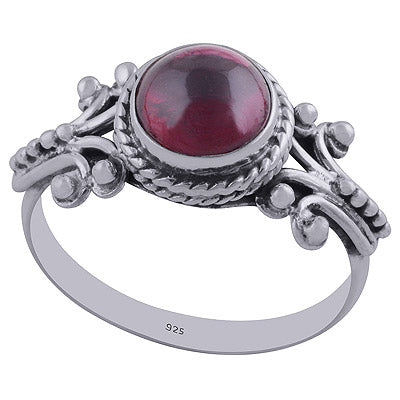 Garnet 925 Sterling Silver Ring - R3402320-4