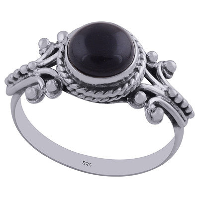 Black Onyx 925 Sterling Silver Ring - R3402320-42