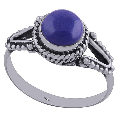 Lapis 925 Sterling Silver Ring - R3402326-21