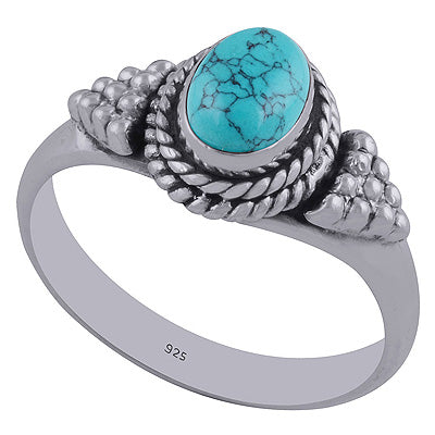 Turquoise 925 Sterling Silver Ring - R3402353-51