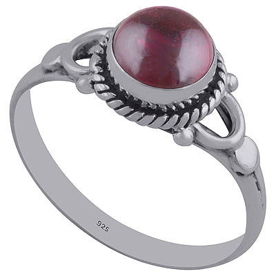 Garnet 925 Sterling Silver Ring - R3402364-4
