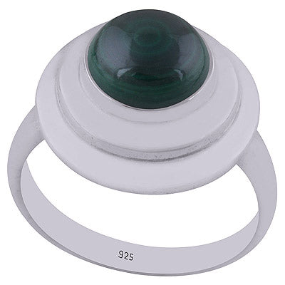 Malachite 925 Sterling Silver Ring - R3402490-37