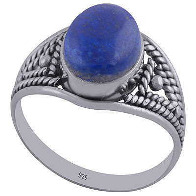 Lapis 925 Sterling Silver Ring - R3402498-14