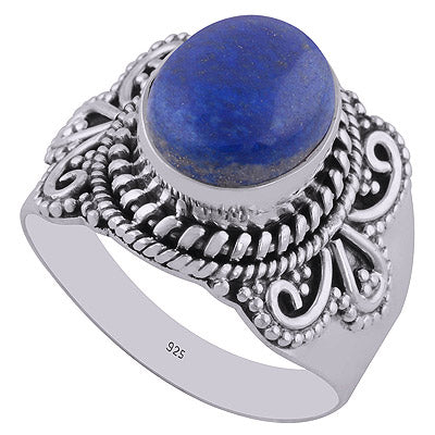 Lapis 925 Sterling Silver Ring - R3402538-26