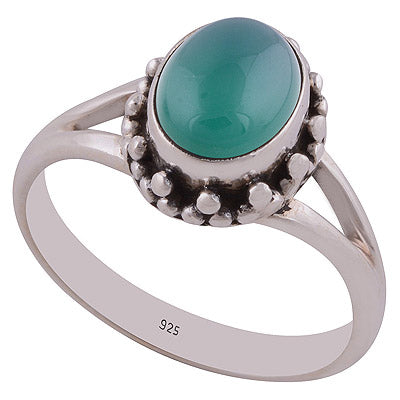 Green Onyx 925 Sterling Silver Ring - R3402549-39
