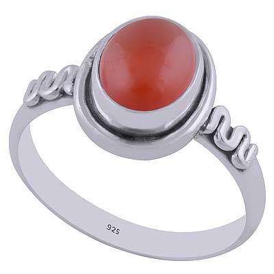 Carnelian 925 Sterling Silver Ring - R3402575-35