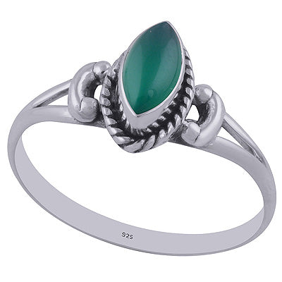 Green Onyx 925 Sterling Silver Ring - R3402591-39