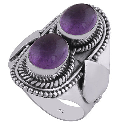 Amethyst 925 Sterling Silver Ring - R3402623-1