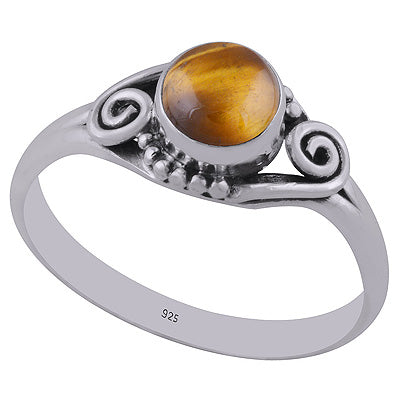 Tiger's Eye 925 Sterling Silver Ring - R3402659-25