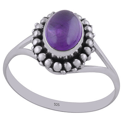Amethyst 925 Sterling Silver Ring - R3402660-1
