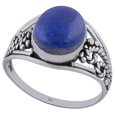 Lapis 925 Sterling Silver Ring - R3402682-16