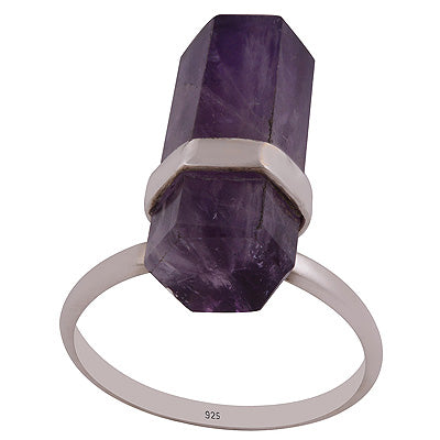 Amethyst 925 Sterling Silver Ring - R3402720-3