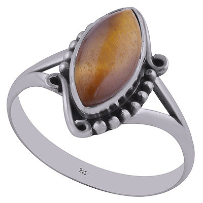 Tiger's Eye 925 Sterling Silver Ring - R3402744-11