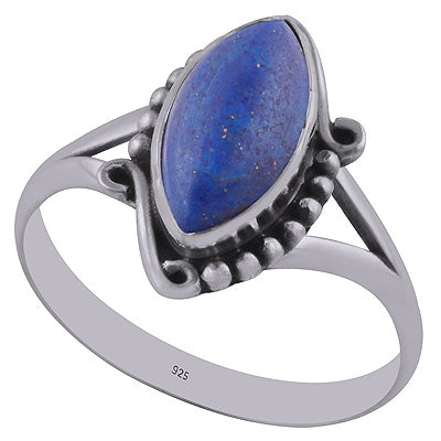 Lapis 925 Sterling Silver Ring - R3402744-6