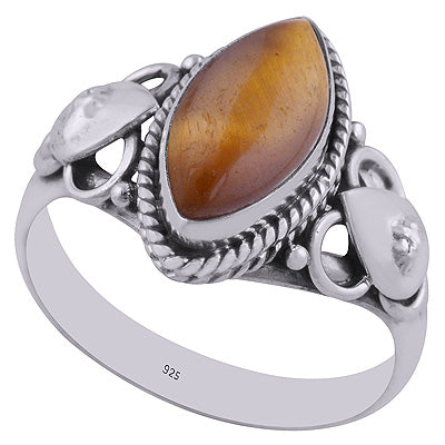 Tiger's Eye 925 Sterling Silver Ring - R3402806-6