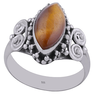 Tiger's Eye 925 Sterling Silver Ring - R3402807-6