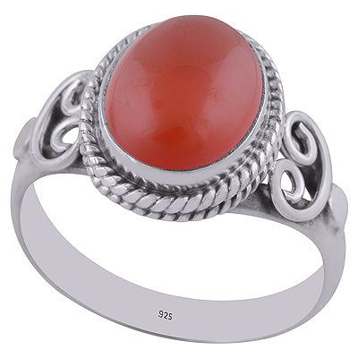 Carnelian 925 Sterling Silver Ring - R3402816-11