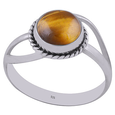 Tiger's Eye 925 Sterling Silver Ring - R3402818-6