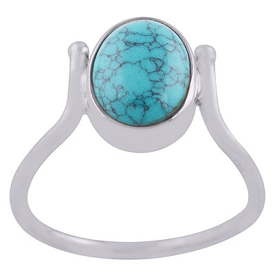 Turquoise 925 Sterling Silver Ring - R3402821-2