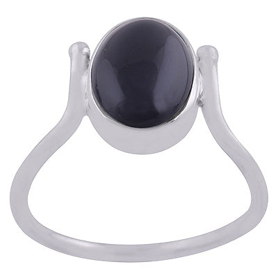 Black Onyx 925 Sterling Silver Ring - R3402821-8