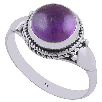 Amethyst 925 Sterling Silver Ring - R3402825-1