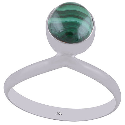 Malachite 925 Sterling Silver Ring - R3402829-7