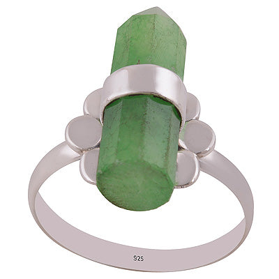 Green Aventurine 925 Sterling Silver Ring - R3402838-14