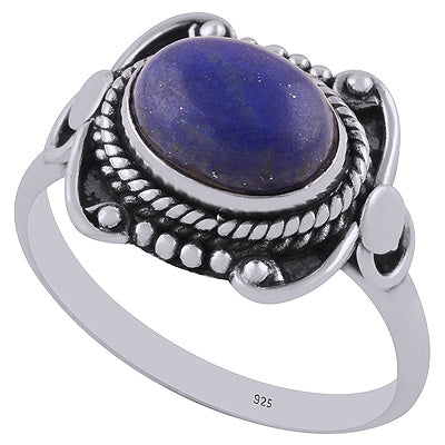 Lapis 925 Sterling Silver Rings - R3402854-6