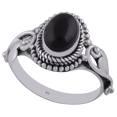 Black Onyx 925 Sterling Silver Rings - R3402855-12