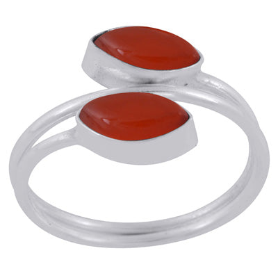 Beautiful Shank Around Carnelian Marquise Shape 925 Sterling Solid Silver Ring - R3403397-7