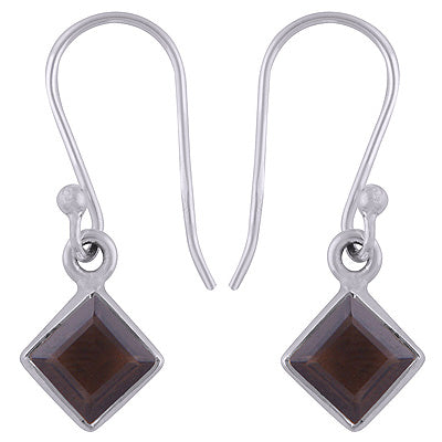 925 Sterling Silver Smoky Topaz Earrings - R3500391-44