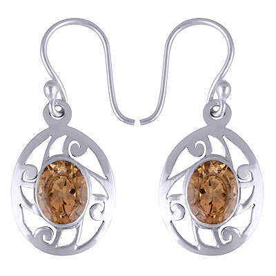 925 Sterling Silver Citrine Earrings - R3500529-32