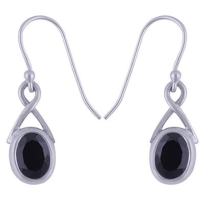925 Sterling Silver Black Onyx Earrings - R3500575-118