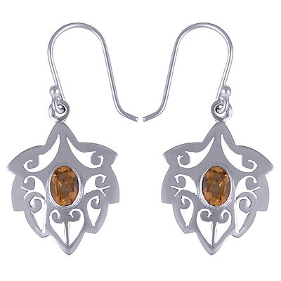 925 Sterling Silver Citrine Earrings - R3500598-67