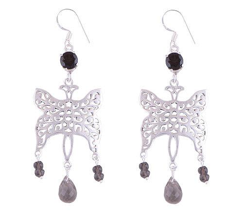 925 Sterling Silver Smoky Topaz Earrings - R3500629-9