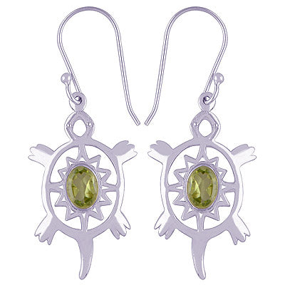 925 Sterling Silver Peridot Earrings - R3500810-14