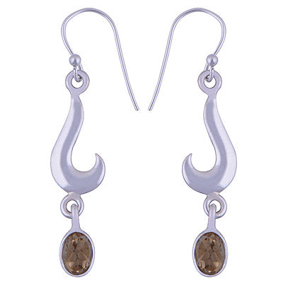 925 Sterling Silver Citrine Earrings - R3500905-14