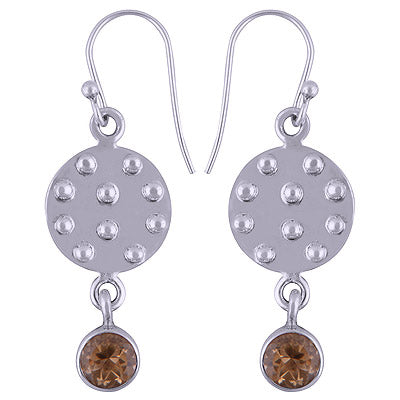 925 Sterling Silver Citrine Earrings - R3500906-13