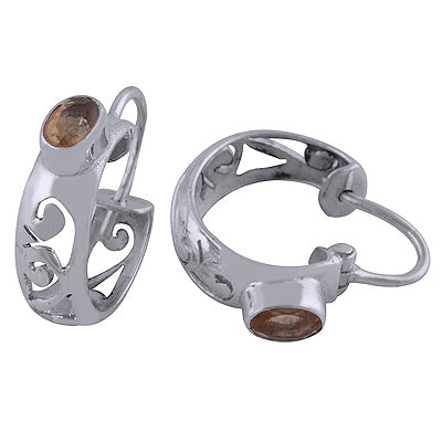 925 Sterling Silver Citrine Earrings - R3500920-4