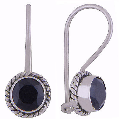 925 Sterling Silver Black Onyx Earrings - R3500925-27