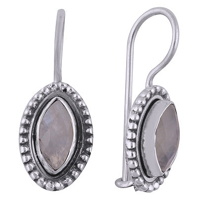 925 Sterling Silver Rainbow Moonstone Earrings - R3500936-76
