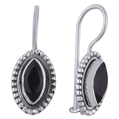 925 Sterling Silver Black Onyx Earrings - R3500936-79