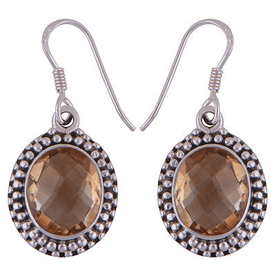 925 Sterling Silver Citrine Earrings - R3501032-11