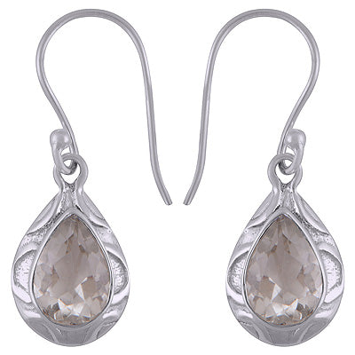 925 Sterling Silver Green Amethyst Earrings - R3501084-7