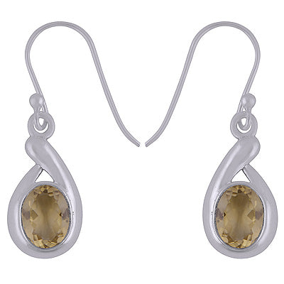 925 Sterling Silver Lemon Topaz Earrings - R3501115-5