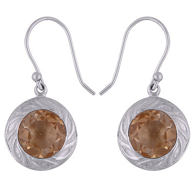 925 Sterling Silver Citrine Earrings - R3501122-3