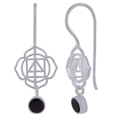 925 Sterling Silver Black Onxy Earrings - R3501130-4