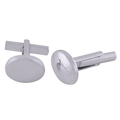 8.8gram Plain Silver Cufflinks - R40460006-1